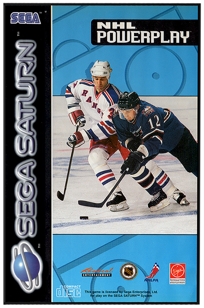 NHL Powerplay 96 box art for Sega Saturn